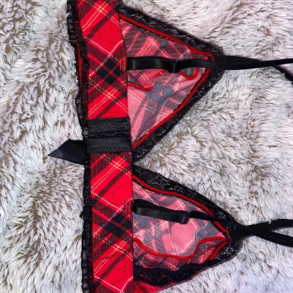 Plaid lace Lingerie - Picture 2 of 4